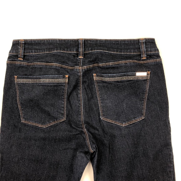 White House Black Market Skimmer Jeans 10 dark - Picture 6 of 7